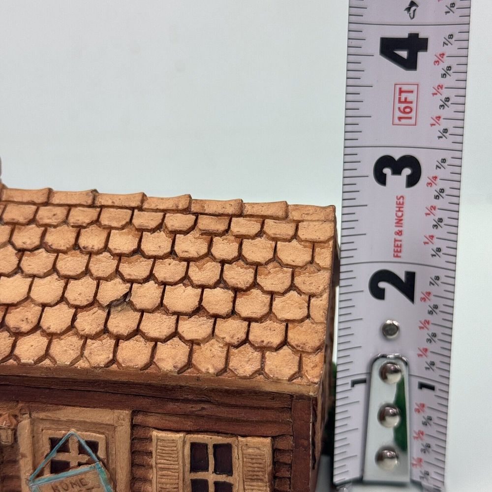 Hudson Porcelain Home Sweet Home Figurine Handpainted VTG 1983 Country Cottage‎ - Picture 14 of 15